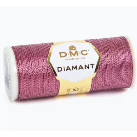 D316 Metallic Thread Spool DMC Diamant Pink