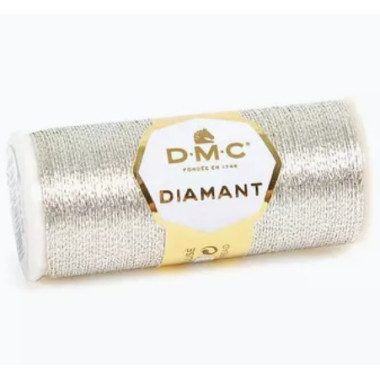 D168 нитка металлик DMC Diamant, Светлое Серебро