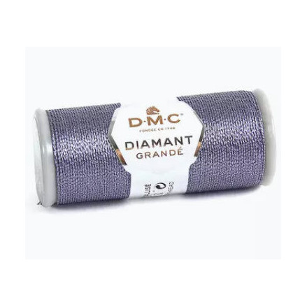 G317 Metallic Thread Spool DMC Diamant Grande Anthracite Grey