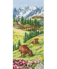 Cross stitch kit Swiss Alpine Anchor PCE0811