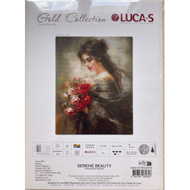 Cross Stitch Kit Luca-S GOLD - Serene Beauty, B703