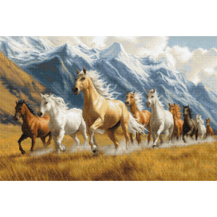 Cross Stitch Kit Luca-S GOLD - Free Spirit, B704