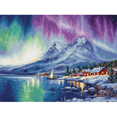 Cross Stitch Kit Luca-S - Northern Lights, B705