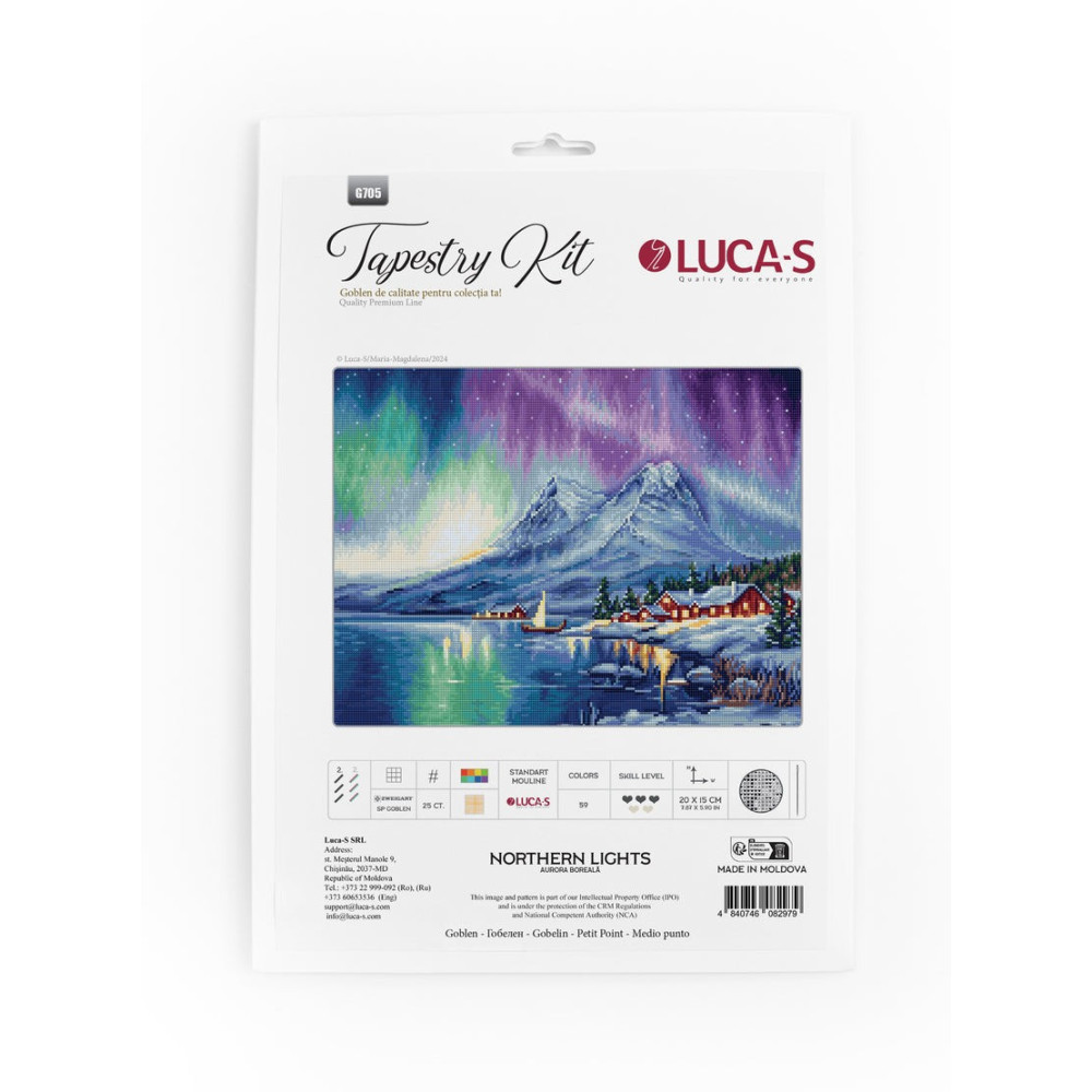 Cross Stitch Kit Luca-S - Northern Lights, B705