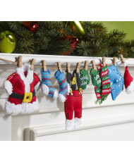 Набір для фетрової аплікації Home Decor - Santa’s Laundry Garland Bucilla 86683