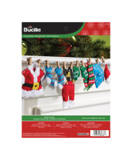 Набір для фетрової аплікації Home Decor - Santa’s Laundry Garland Bucilla 86683