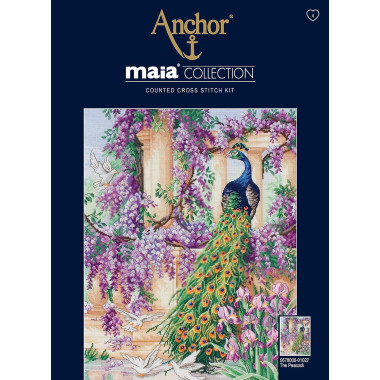 Набор для вышивания крестом Anchor Maia The Peacock (Павлин) 5678000-01027