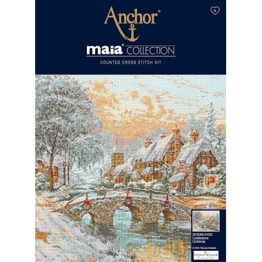 Набор для вышивания крестом Anchor Maia Cobblestone Christmas (Рождественский городок) 5678000-01062