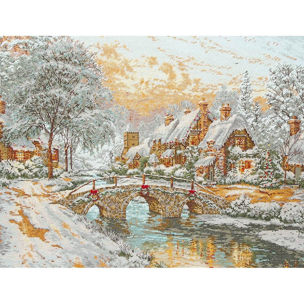 Набор для вышивания крестом Anchor Maia Cobblestone Christmas (Рождественский городок) 5678000-01062