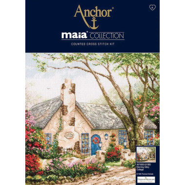 Anchor Maia Morning Glory Cottage Cross Stitch Kit 5678000-01080