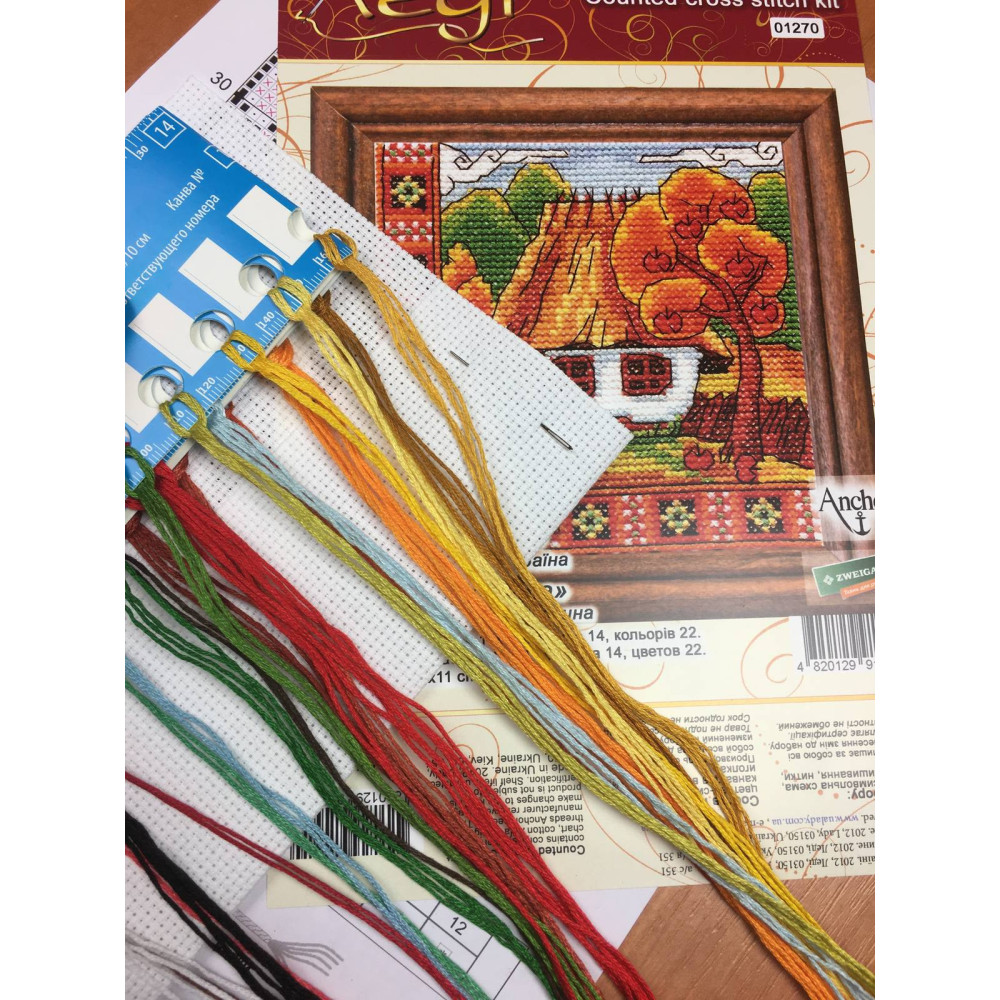 Cross Stitch Kit - Ukraine Hut Autumn Bucovina LADY  01270