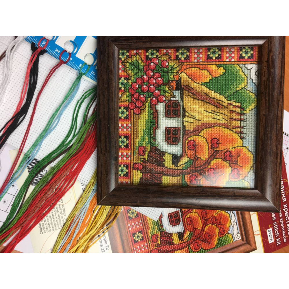 Cross Stitch Kit - Ukraine Hut Autumn Bucovina LADY  01270