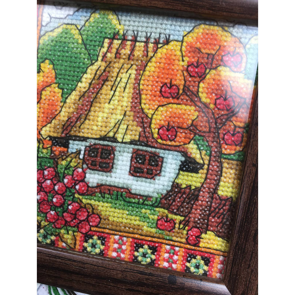 Cross Stitch Kit - Ukraine Hut Autumn Bucovina LADY  01270