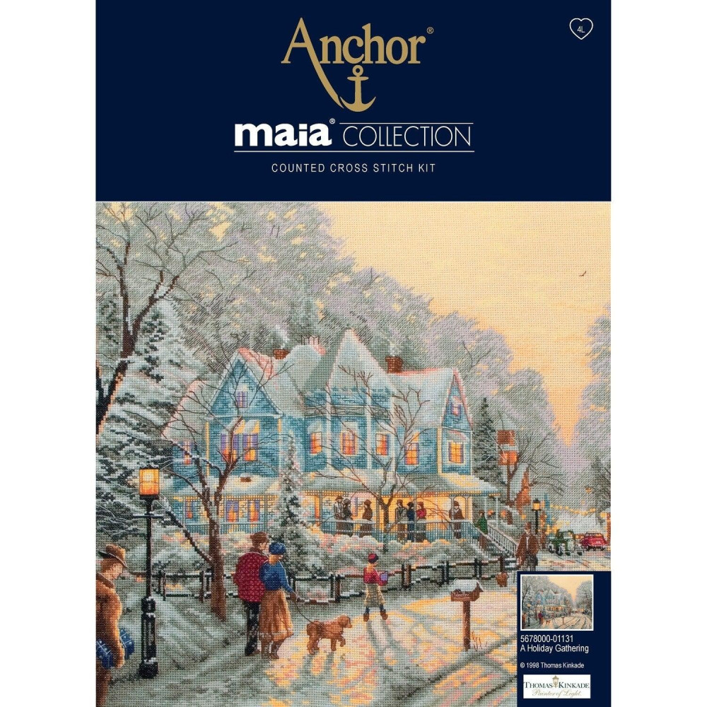 Набір для вишивання хрестиком Anchor Maia A Holiday Gathering (Святкова зустріч) 5678000-01131