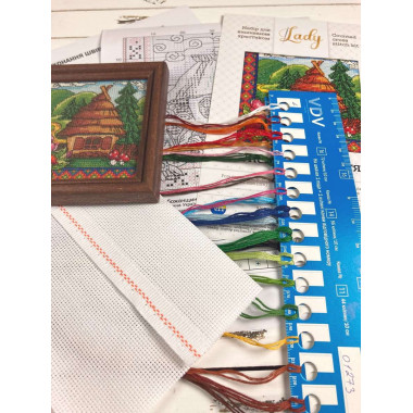 Cross Stitch Kit - Ukraine Hut Forests of Transcarpathia LADY  01273