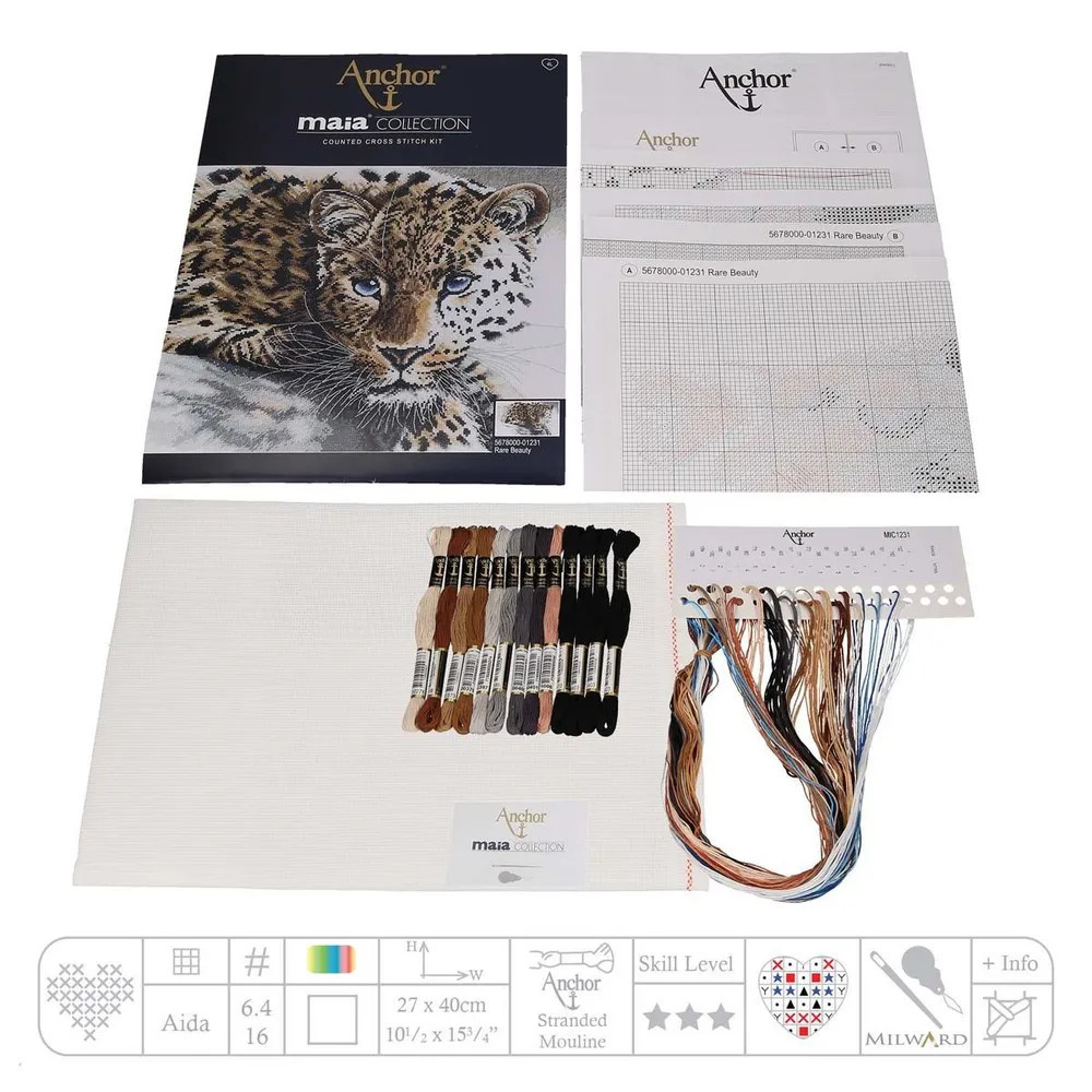 Anchor Maia Rare Beauty Cross Stitch Kit 5678000-01231
