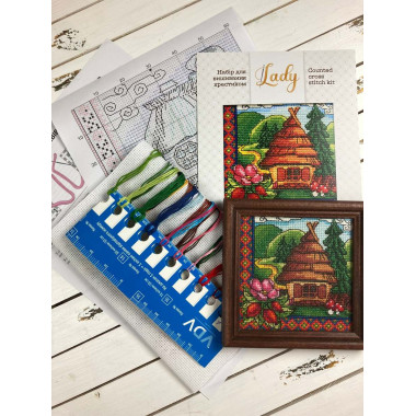 Cross Stitch Kit - Ukraine Hut Forests of Transcarpathia LADY  01273