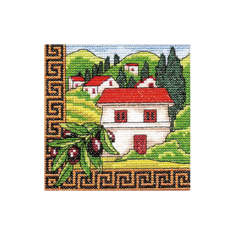 Cross Stitch Kit - Ukraine Hut Olives of Greece LADY  01277