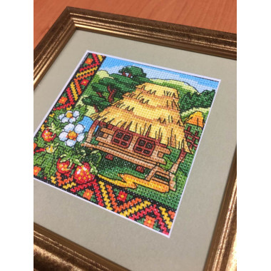 Cross Stitch Kit - Ukraine Hut Volhynia Strawberries LADY  01297