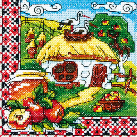 Cross Stitch Kit - Ukraine Hut Honey Spas LADY  01302