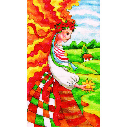 Cross Stitch Kit -Ukrainian Day LADY 01022