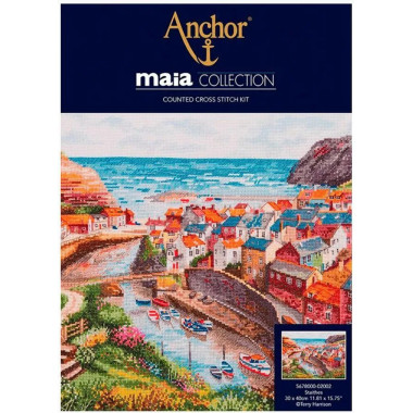 Набор для вышивания крестом Anchor Maia Staithes (Стейтс) 5678000-02002