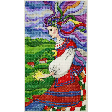 Cross Stitch Kit -Ukrainian Night LADY 01023