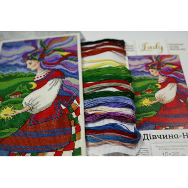 Cross Stitch Kit -Ukrainian Night LADY 01023