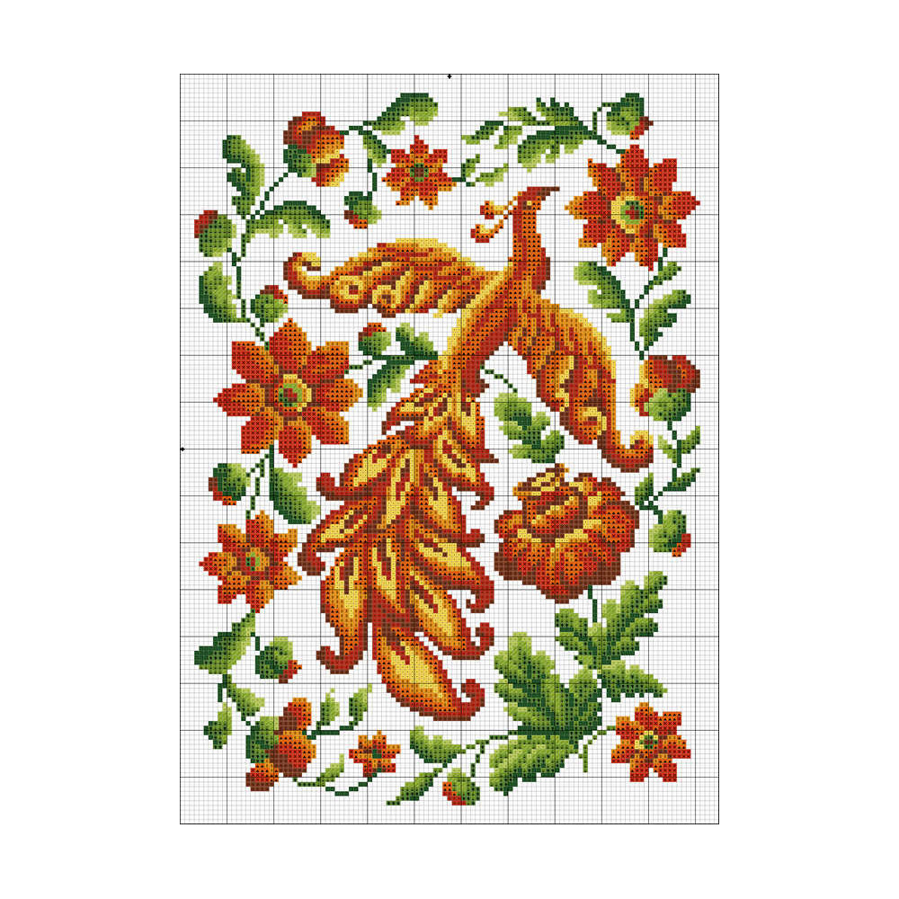 Cross Stitch Kit - Fire Bird LADY  01009