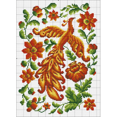 Cross Stitch Kit - Fire Bird LADY  01009