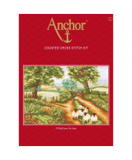 Cross stitch embroidery kit Down the Track Anchor PCE948