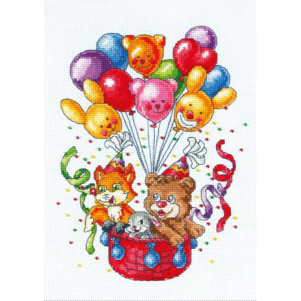 Cross Stitch Kit - Balloons LADY 01080