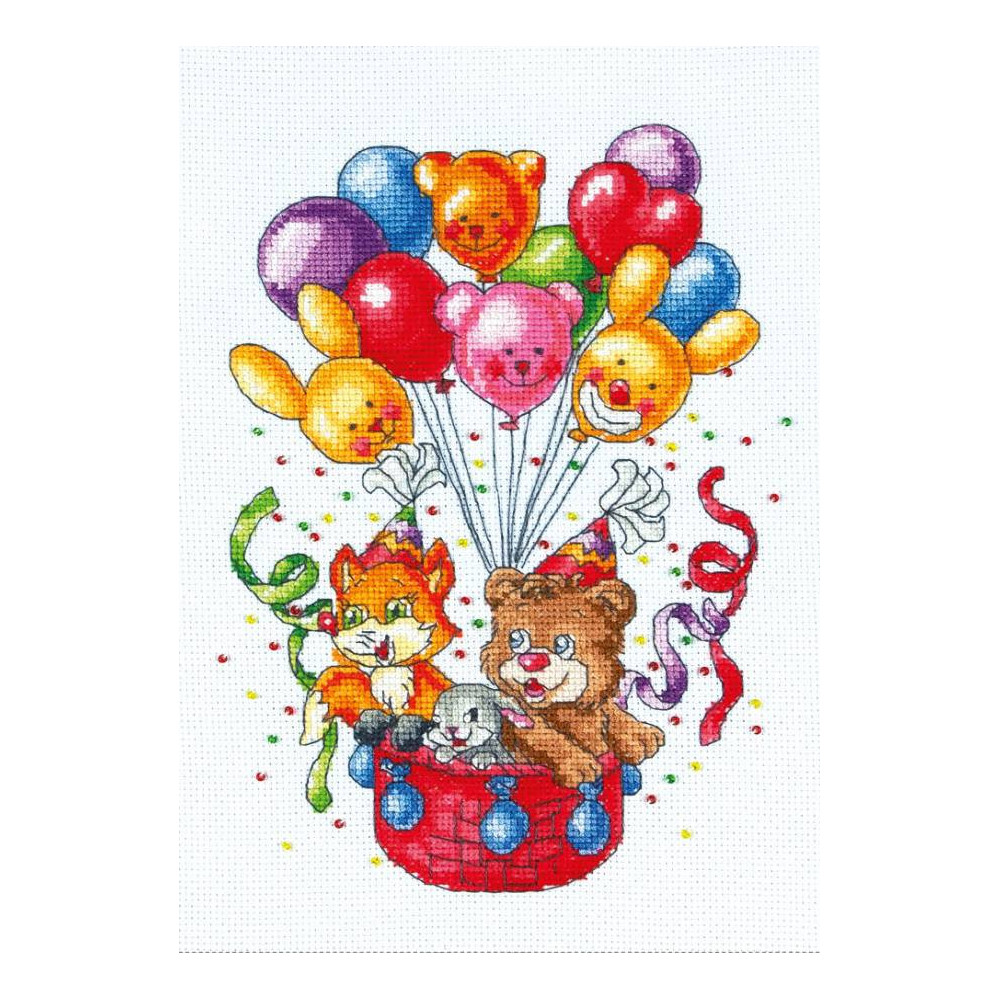 Cross Stitch Kit - Balloons LADY 01080