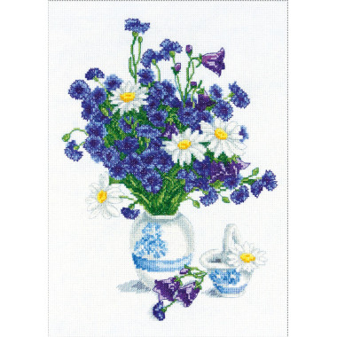 Cross Stitch Kit - Cornflowers LADY 01083