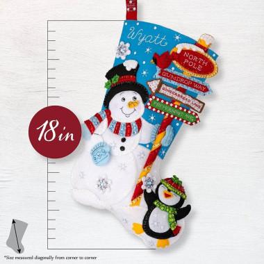Bucilla ® Seasonal - Felt - Stocking Kits - Destination North Pole - 89594E