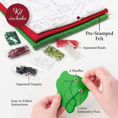 Bucilla ® Seasonal - Felt - Stocking Kits - Destination North Pole - 89594E
