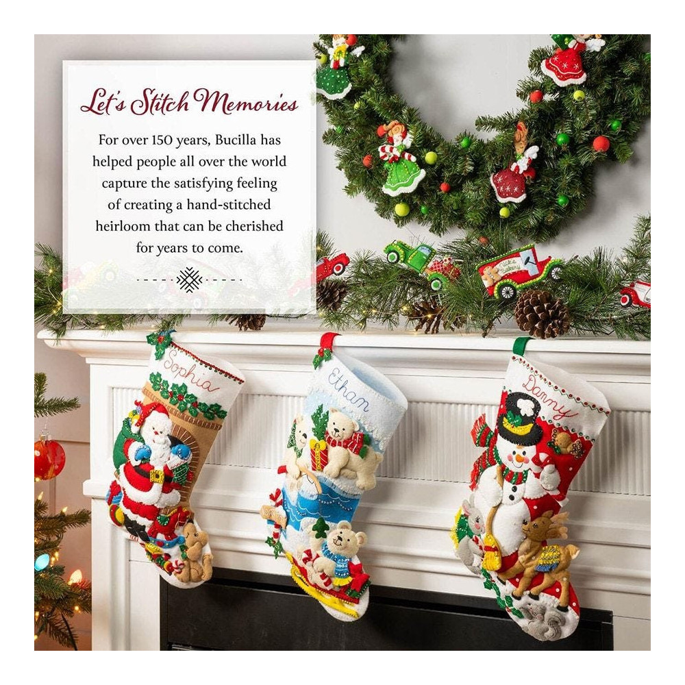 Bucilla ® Seasonal - Felt - Stocking Kits - Destination North Pole - 89594E