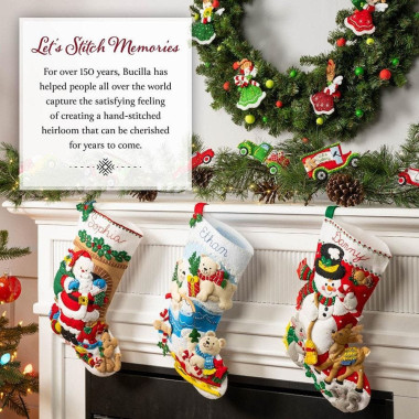 Bucilla ® Seasonal - Felt - Stocking Kits - Destination North Pole - 89594E