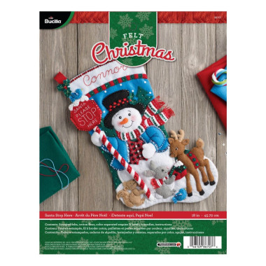 Bucilla ® Seasonal - Felt - Stocking Kits - Santa Stop Here - 86707