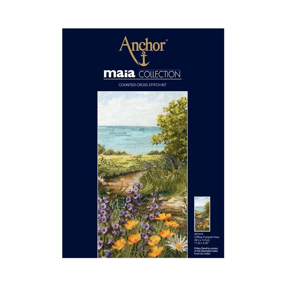 Anchor Maia Clifftop Footpath View Cross Stitch Kit APC415