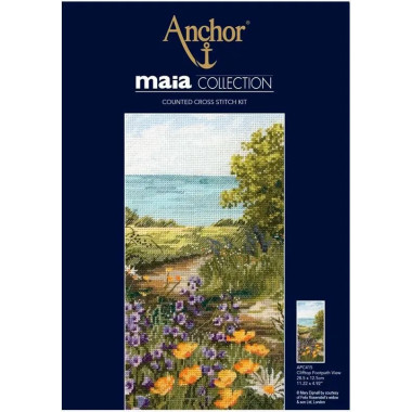 Набор для вышивания крестом Anchor Maia Clifftop Footpath View (Тропинка к морю) APC415