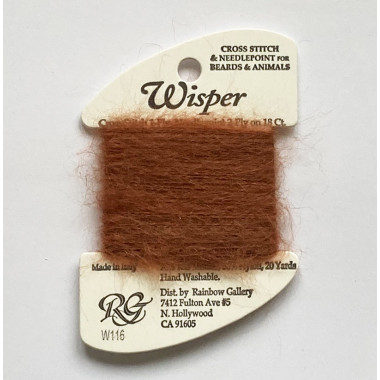 Нитка Wisper Rainbow Gallery W116, Красная лисица