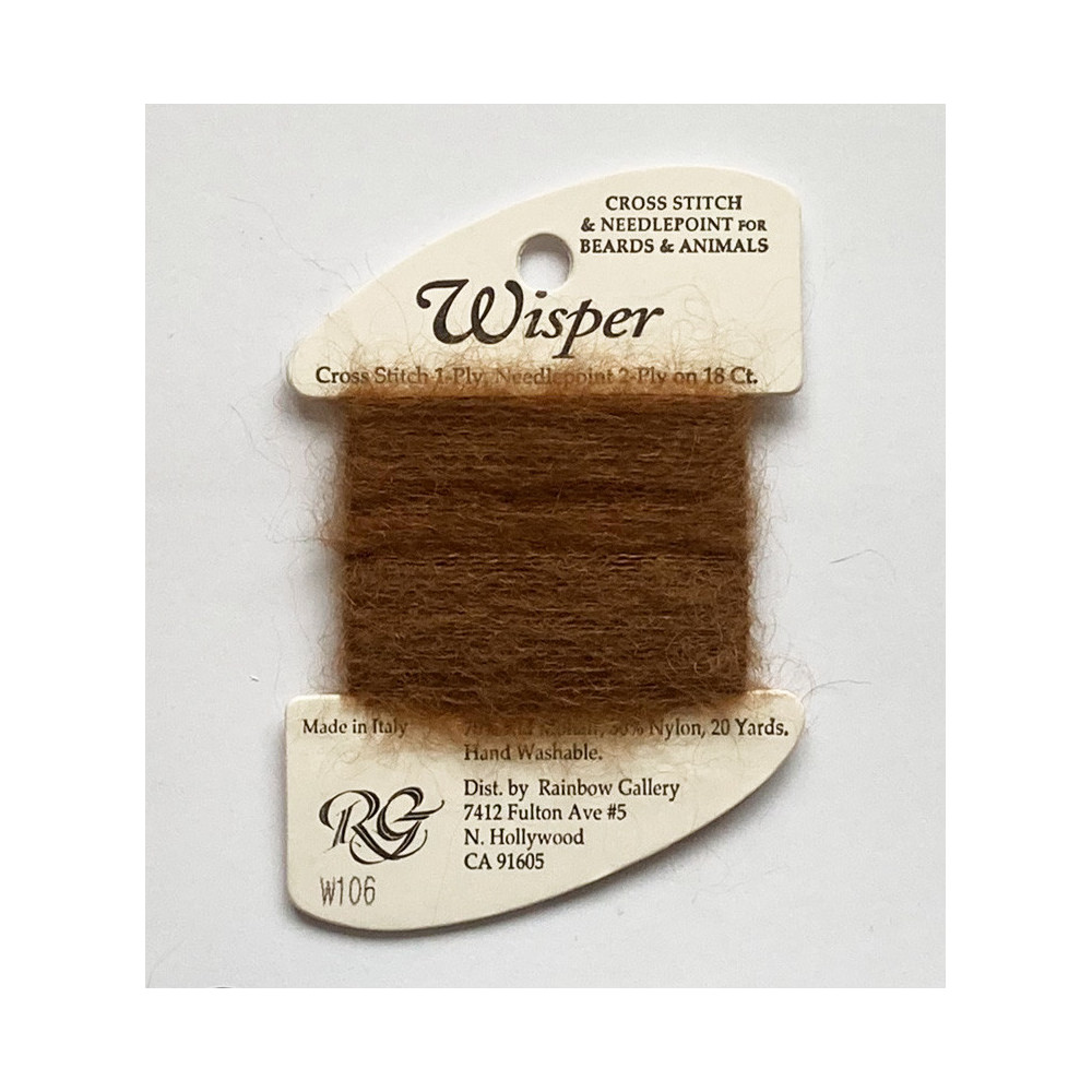 Thread Wisper Rainbow Gallery W106, Dark-Nutty Thread Wisper Rainbow Gallery W106, Dark-Nutty