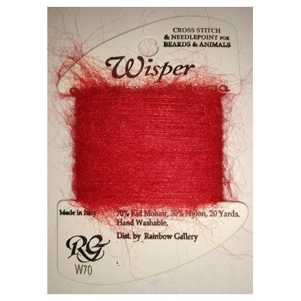 Нитка Wisper Rainbow Gallery W70, червона