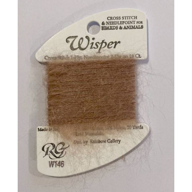 Нитка Wisper Rainbow Gallery W146, красная норка