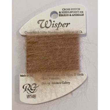 Нитка Wisper Rainbow Gallery W146, красная норка