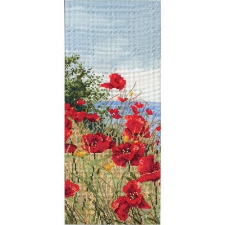Anchor Maia Clifftop Poppies View Cross Stitch Kit APC416