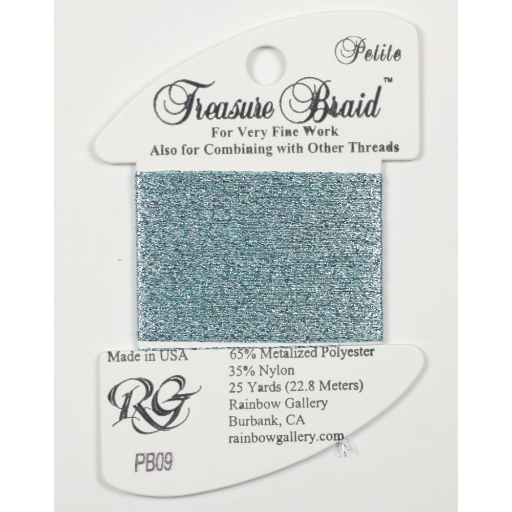 PB09 Нитка Treasure Braid Petite Rainbow Gallery Небесно Голубой