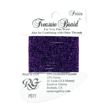 PB11 Нитка Treasure Braid Petite Rainbow Gallery Фиолетовая