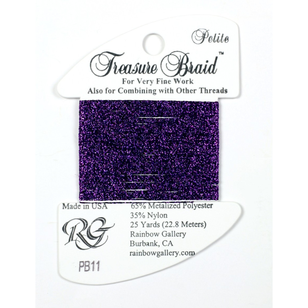 PB11 Нитка Treasure Braid Petite Rainbow Gallery Фиолетовая